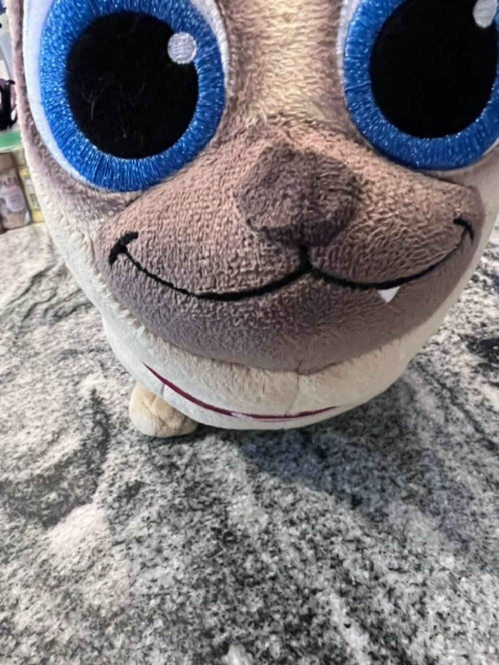 DISNEY‎ Official Rolly Plush Disney Jr Puppy Dog Pals PUG blue eyes 13x6x6